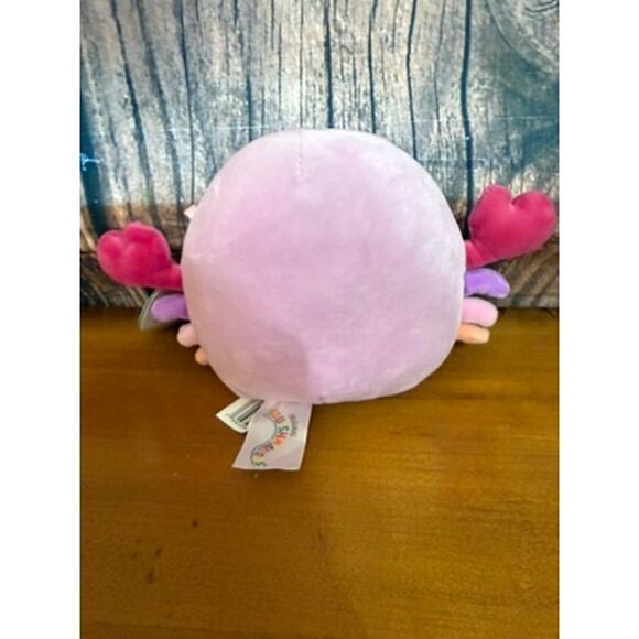 NWT Squishmallows Cailey the Pink Crab Plush Toy Small 5” Washable - Picture 3 of 6